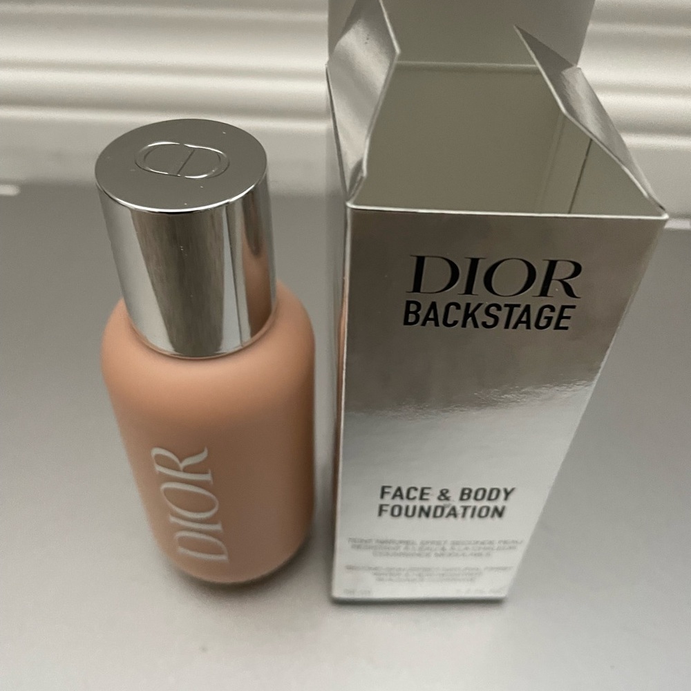 Dior Tan Foundation Sleek Glass Bottle